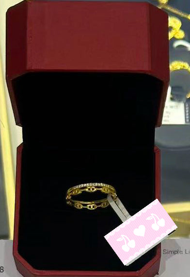 24K gullring