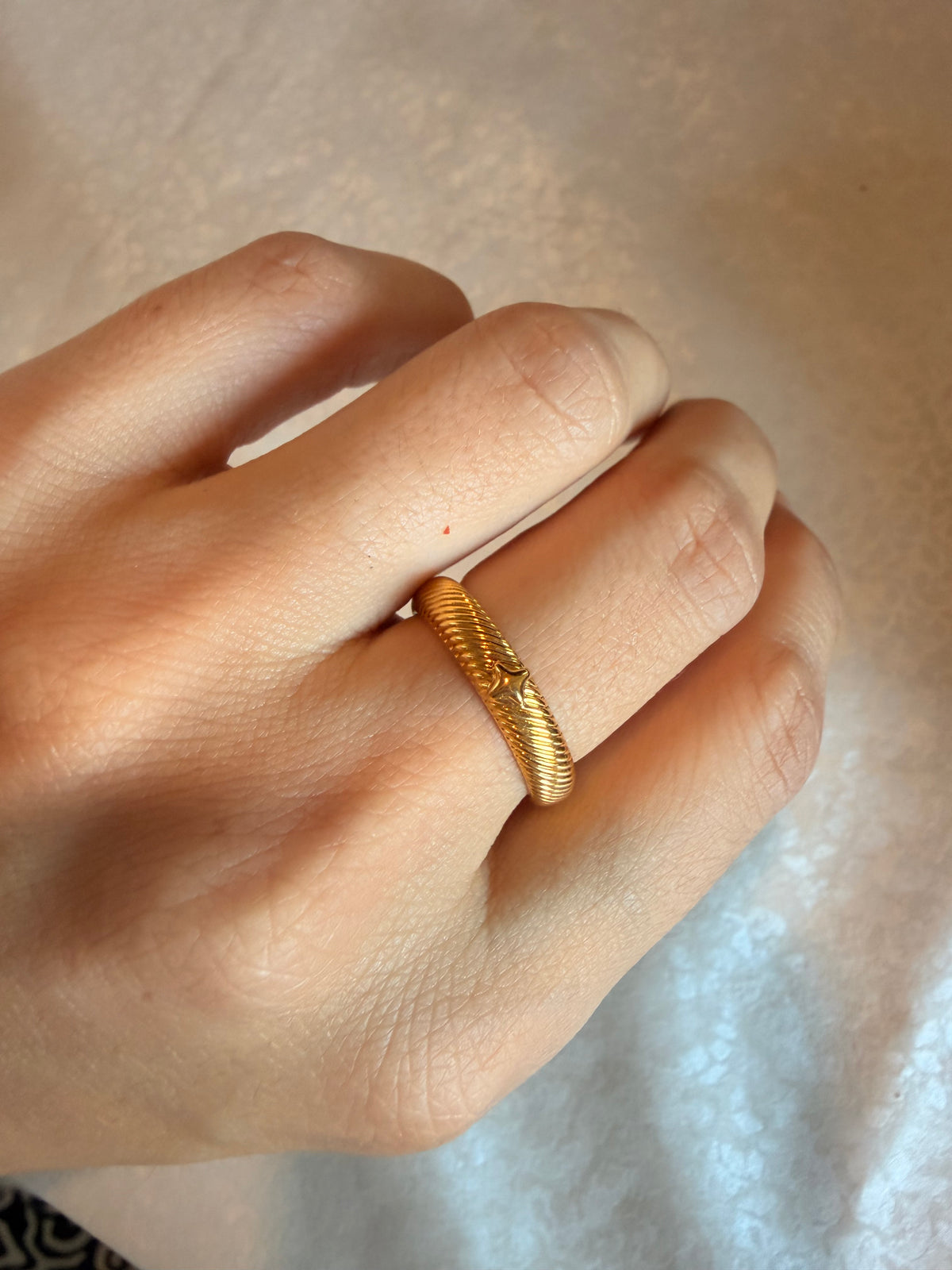 24k gold ring