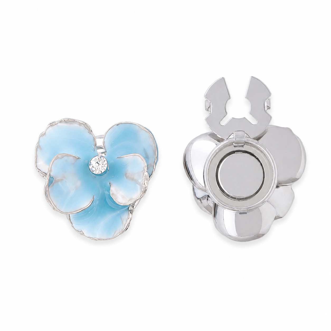 Azure Bloom Button Cover 1 SET (2 pcs)