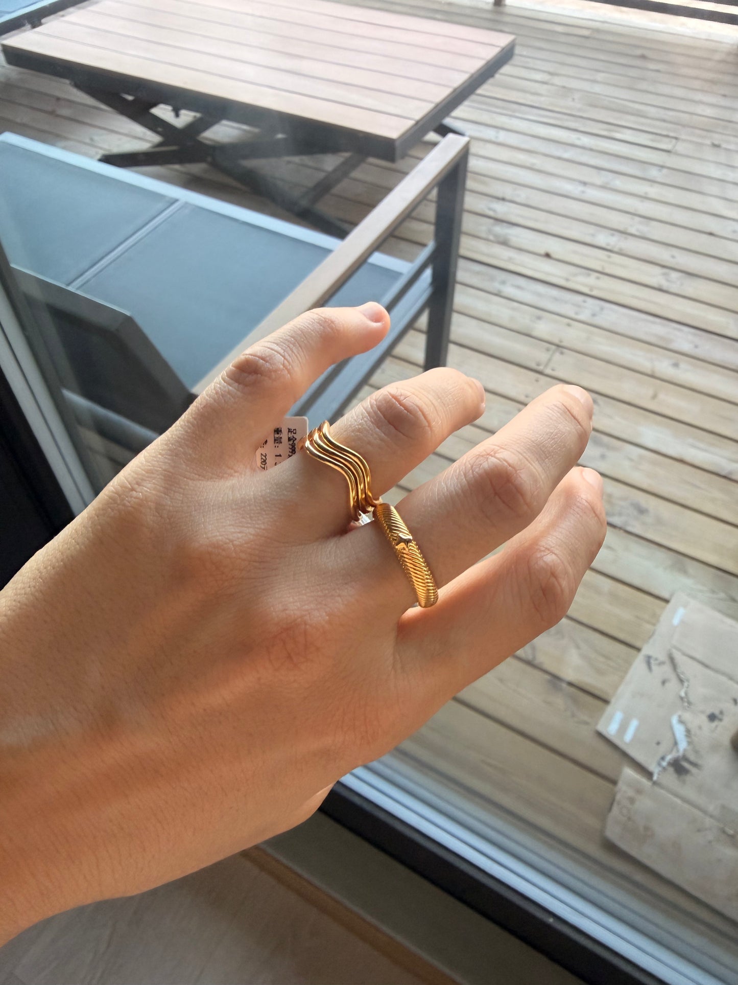 24k gold ring